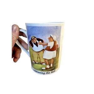 Addressing The Ball Erika Oller Golf Mug Cup Collectible